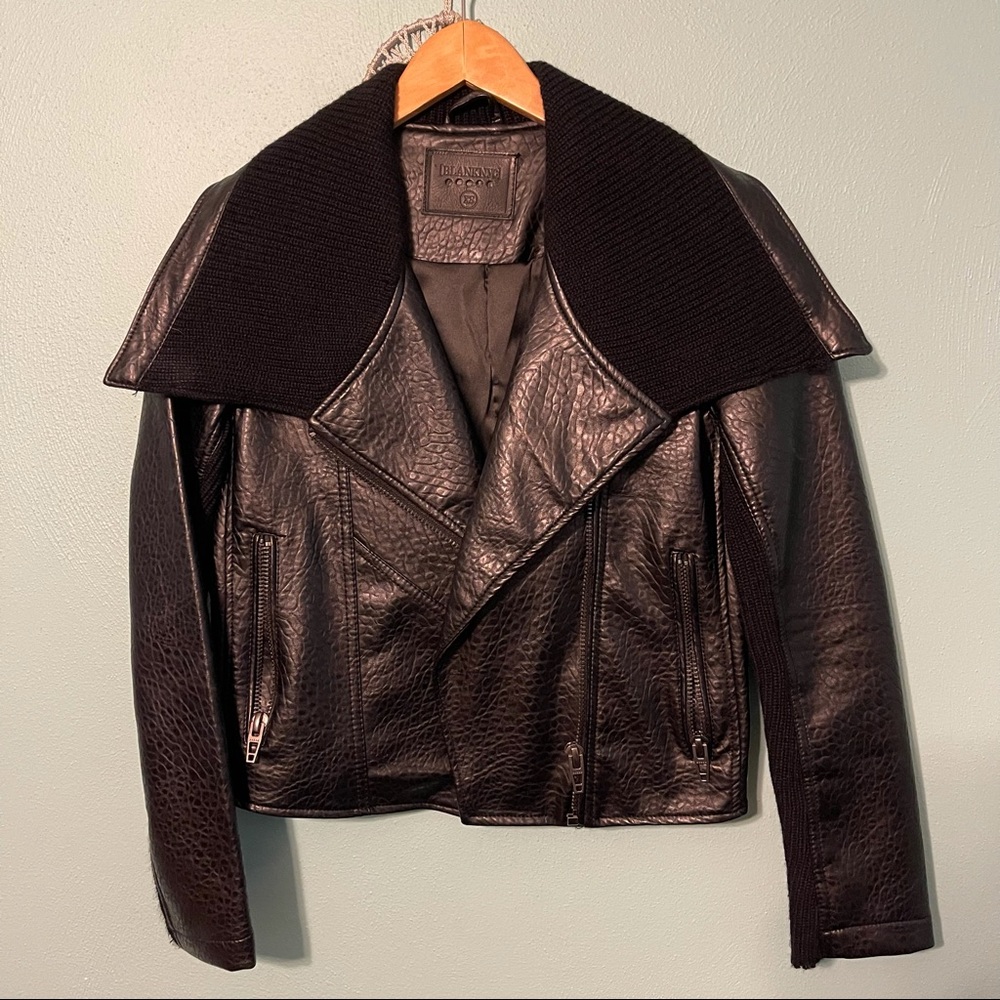 BlankNYC black leather jacket